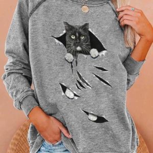 Regular Fit Animal Sweatshirts SKU175824571920460431