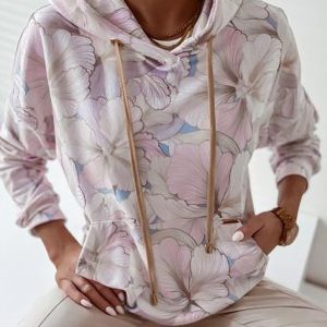 Hoodie Floral Loose Casual Hoodies SKU175824571930047635