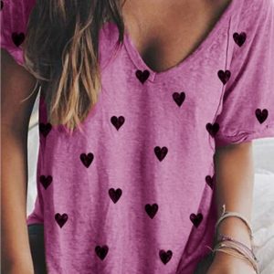 Casual V Neck T-shirt SKU175824571935735941