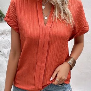 V Neck Casual Loose SKU175824571946252937